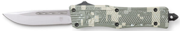 CobraTec Knives SADCCTK1SDNS CTK-1 American Flag Small 2.75" OTF Drop Point Plain D2 Steel Blade, 4.25" Digital Camo Aluminum Alloy Handle — view 1