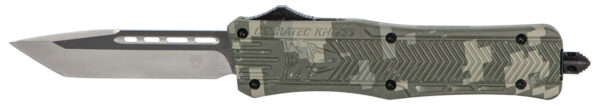 CobraTec Knives MADCCTK1MTNS CTK-1  Medium 3" OTF Tanto Plain D2 Steel Blade/Army DigiCamo Aluminum Handle Features Glass Breaker Includes Pocket Clip — view 1