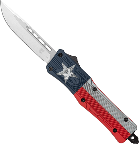 COBRATEC MEDIUM CTK1 OTF TEXAS - STATE FLAG CRKTE 3" DROP POINT — view 1