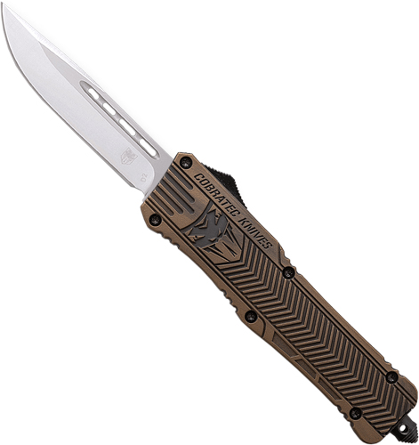 COBRATEC MEDIUM CTK1 OTF - CERTAKOTE BRONZE 3" DRP POINT — view 1