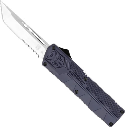 COBRATEC LIGHTWEIGHT OTF - NYPD BLUE 3.25" TANTO SERRATED — view 1
