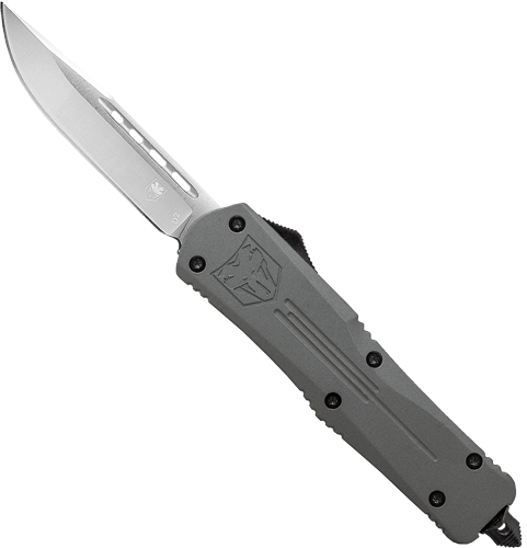 COBRATEC MEDIUM FS3 OTF GREY - 3" D2 DROP POINT — view 1