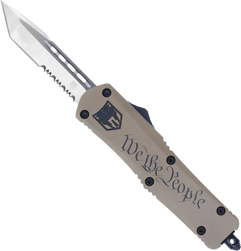 COBRATEC MEDIUM FS3 OTF WE THE - PEOPLE 3" TANTO SERRATED — view 1