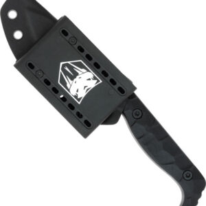 COBRATEC KINGPIN 4" FIXED BLD - BLACK D2 STEEL W/KYDEX SHEATH — view 2