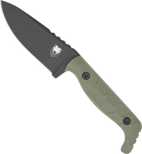 COBRATEC KINGPIN 4" FIXED BLD - OD GREEN D2 STEEL W/KDX SHEATH — view 1