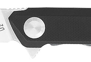 CobraTec Knives CTMONBLK Monarch  3.50" Folding Plain Satin D2 Steel Blade, 4.75" Black G10 Handle