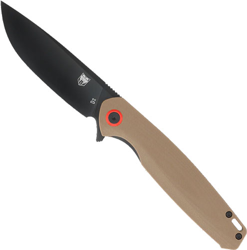 COBRATEC RATH 3.5" FOLDER - BROWN D2 BLACK BLADE — view 1