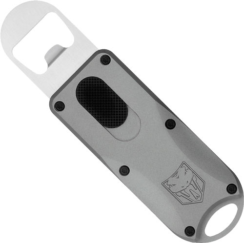 COBRATEC OTF BOTTLE OPENER - GREY 4.62" OAL W/LANYARD LOOP — view 1