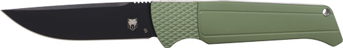 COBRATEC VIPER AUTO FOLDER - 3.12" OD GREEN/STN D2 BLK BLD — view 1
