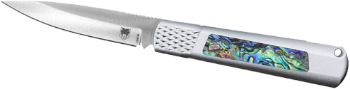 COBRATEC GIDEON HIDDEN RELEASE - 3" ABALONE INSERTS ALUMINUM — view 1