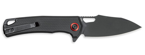 CobraTec Knives CTWOLVERINEGRN Wolverine  3.13" OTF Drop Point Plain Black TiCN D2 Steel Blade, 4.25" Black Textured G10 Handle — view 1
