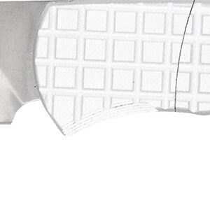 CobraTec Knives CTCLNHRSIL Cyclone Hidden Release 3" OTF Plain Satin D2 Steel Blade, 4" White Aluminum Handle