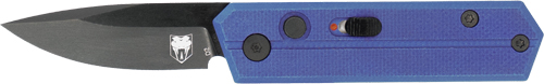 COBRATEC STINGER FOLDER 1.9" - PURPLE/BLK D2 BLADE SD BUTTON — view 1