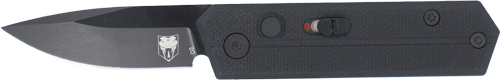 COBRATEC STINGER FOLDER 1.9" - BLACK/BLACK D2 BLADE SD BUTTON — view 1