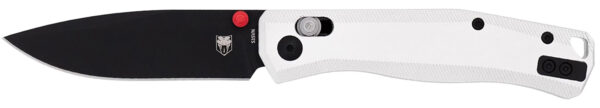 CobraTec Knives CTRGTSIL Regent  EDC 3.25" Flip Open Plain Black TiCN S35VN Blade, 4.25" Silver Aluminum Handle — view 1