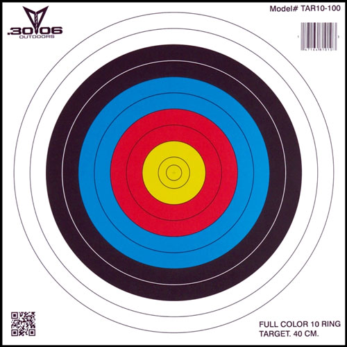 30-06 OUTDOORS PAPER TARGET - ARCHERY 10-RING 17"X17" 100CT — view 1