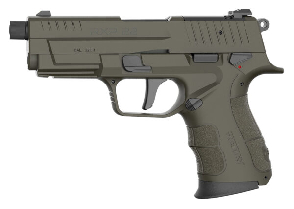 Retay USA RXP22OD10TH RXP  22 LR 10+1 4" Black Threaded Barrel, OD Green Cerakote RMR/RMSc Optic Ready/Serrated Slide, OD Green Cerakote Polymer Frame w/Accessory Rail, Textured Grip — view 1