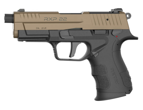 Retay USA RXP22BLKFDES13TH RXP 22 LR 13+1 4" Threaded Barrel, Flat Dark Earth Cerakote Optic Ready/Serrated Slide, Black Cerakote Polymer Frame w/Accessory Rail, RMR/RMSc Footprint — view 1