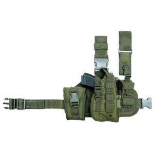 TACTICAL DROP LEG HOLSTER W/MAG POUCH O.D. GREEN