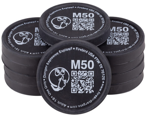 Firebird USA M50 Moderated  Moving Trajectory/Static Universal Firearm Low Noise 50mm/ 10 Pack — view 1