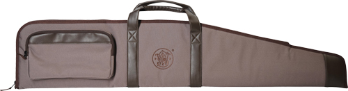 S&W GUN CASE 44" 600D W/ZIPPER - SIDE POUCH BROWN — view 1