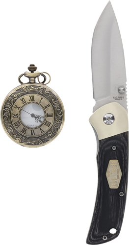 OLD TIMER KNIFE/POCKET WATCH - COMBO GIFT TIN PROMO Q4 25' — view 1