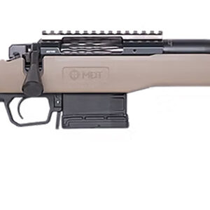 Cnc Firearms CNCFX722CM Faxon FX7 22 Creedmoor 5+1 16" Black Spiral Fluted Threaded Barrel, Black Receiver w/Picatinny Rail, MDT Flat Dark Earth Polymer Stock