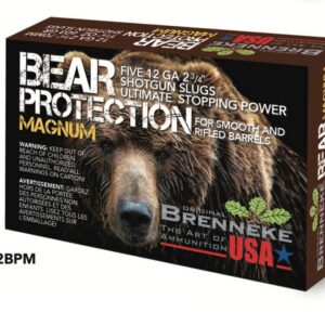 BRENNEKE BEAR PROTECTION MAGNUM SLUG AMO 12GA 2.75 IN 1.375 OZ 5-RD