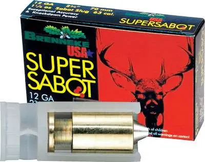 BRENNEKE SUPER SABOT LEAD FREE AMO ( RIFLE BBLS ONLY ) 12GA 2.75 IN 1 1/8OZ 5-RD — view 1