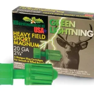 BRENNEKE GREEN LIGHTNING HFSM AMO 20GA 2.75IN 1OZ 5-RD