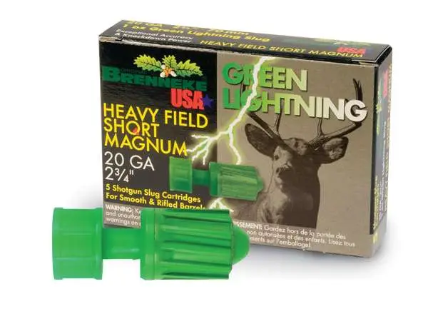 BRENNEKE GREEN LIGHTNING HFSM AMO 20GA 2.75IN 1OZ 5-RD — view 1