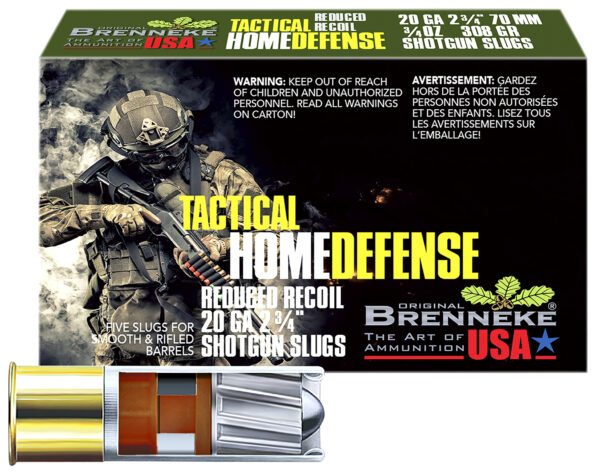 Brenneke SL202THD THD Home Defense 20Gauge 2.75" 3/4oz Slug Shot 5 Per Box/50 Case — view 1