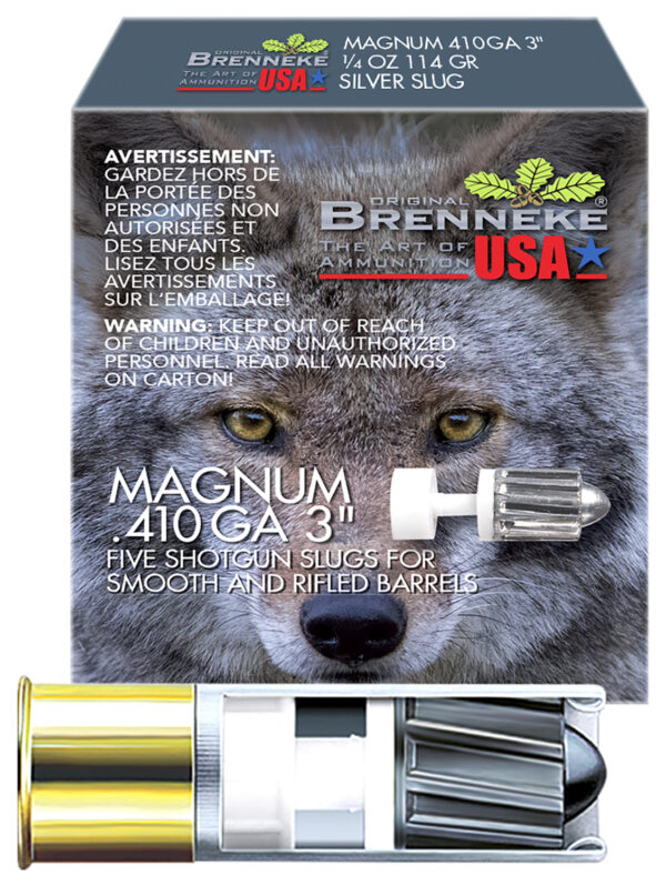 Brenneke SL4103M Magnum  410Gauge 3" 1/4oz Slug Shot 5 Per Box/90 Case — view 1