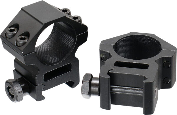 UTG RGWM25M4 Accushot Scope Rings  Black Anodized 1" Medium — view 1