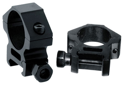 UTG RINGS 30MM LOW PROFILE - MATTE BLACK PICATINNY/WEAVER — view 1