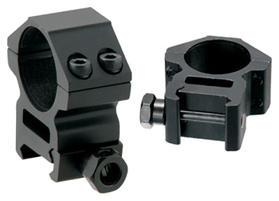 UTG RINGS 30MM MEDIUM PROFILE - MATTE BLACK PICATINNY/WEAVER — view 1