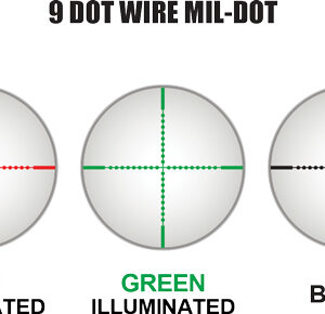 UTG BUGBUSTER 3-9X32 1" RGB - MIL-DOT W/QD RINGS BLACK — view 3