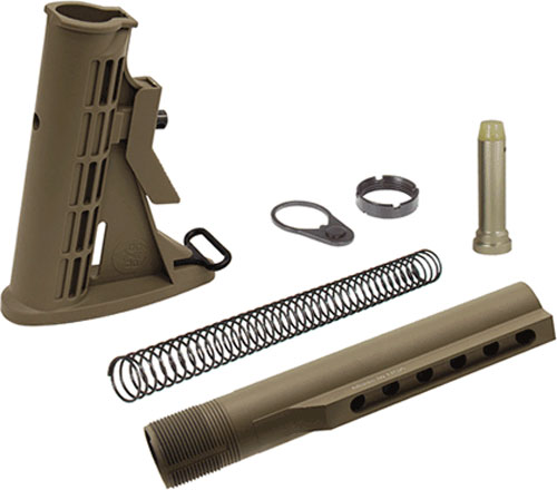 UTG STOCK ASSEMBLY AR-15 FDE - 6 POSITION MIL-SPEC — view 1