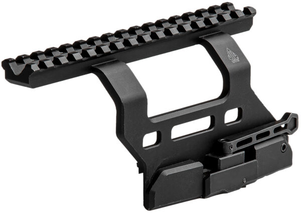 Leapers MTUAK01 Quick-Detachable AK Side Mount  Matte Black Anodized Aluminum 6.69" Long — view 1