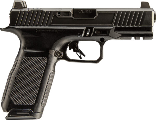 Rock Island 566119mm Luger 17+1 4.49" Black Barrel,  Black PVD Coating Slide, Black Anodized Frame, Black Aluminum Grip — view 1