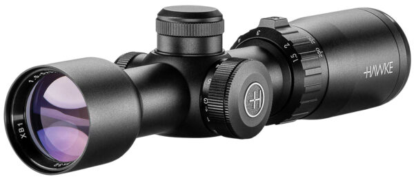 Hawke Sport Optics 12221 XB1 Riflescope Black 1.5-5x32mm 1" Tube Illuminated Red/Green XB1 SR Reticle — view 1