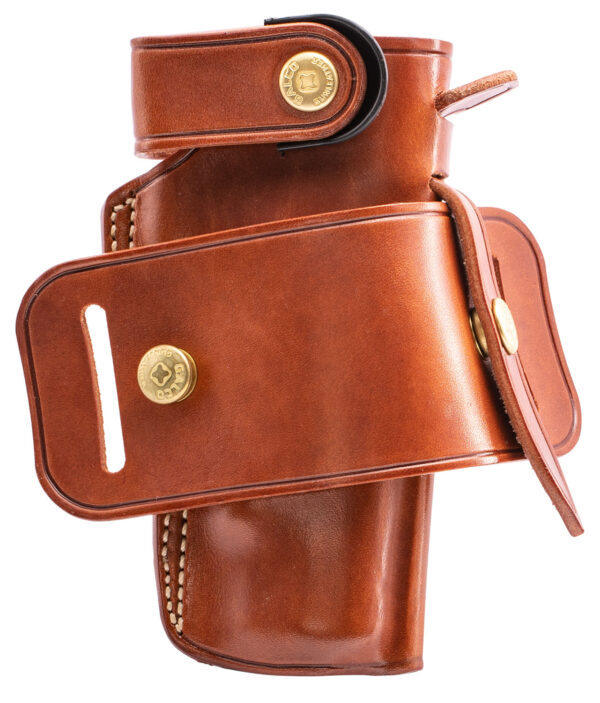 Galco IRO212 Ironhide  OWB Tan Leather Belt Slide Fits 1911 Ambidextrous — view 1