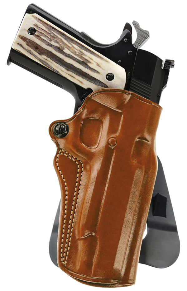 Galco SM2-800 Speed Master 2.0 OWB Tan Leather Paddle Fits CZ P-10M/Glock 43/43x Right Hand — view 1