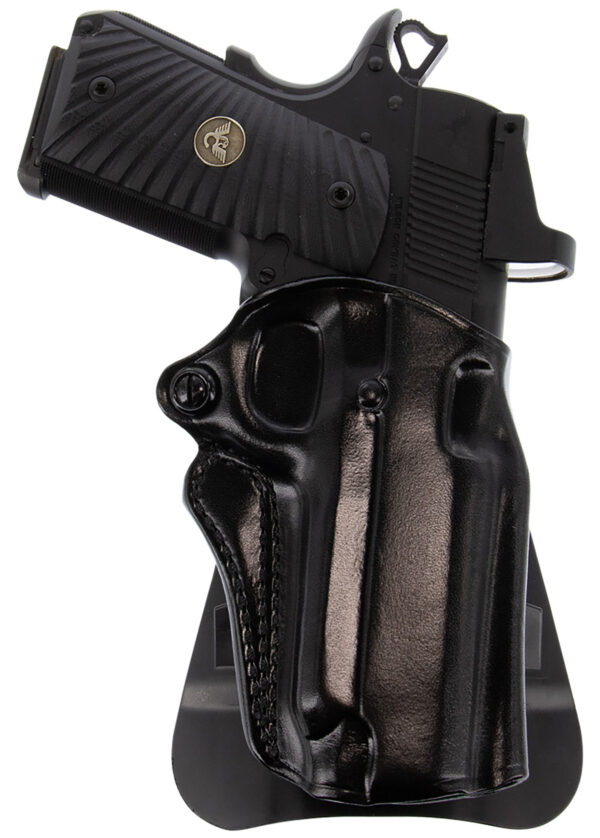 Galco SM2-800B Speed Master 2.0 OWB Black Leather Paddle Fits CZ P-10M/Glock 43/43x Right Hand — view 1