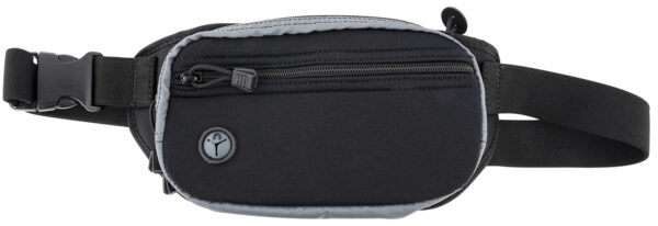 Galco FTPGBS Fastrax PAC Waistpack Size Sub-Compact Black/Gray Neoprene Compatible w/Diamondback DB/S&W M&P Shield Plus/Glock 26 Gen3-5 Belt Up to 50" Wide Ambidextrous — view 1