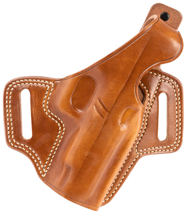Galco FL834 Fletch  OWB Tan Leather Belt Slide Compatible w/ Glock 48/48 MOS/S&W M&P Shield EZ Belt Up to 1.75" Wide Right Hand — view 1