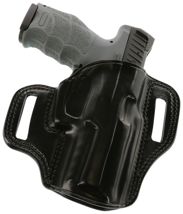 Galco CM854B Combat Master  OWB Black Leather Belt Slide Fits HK VP9 Right Hand — view 1