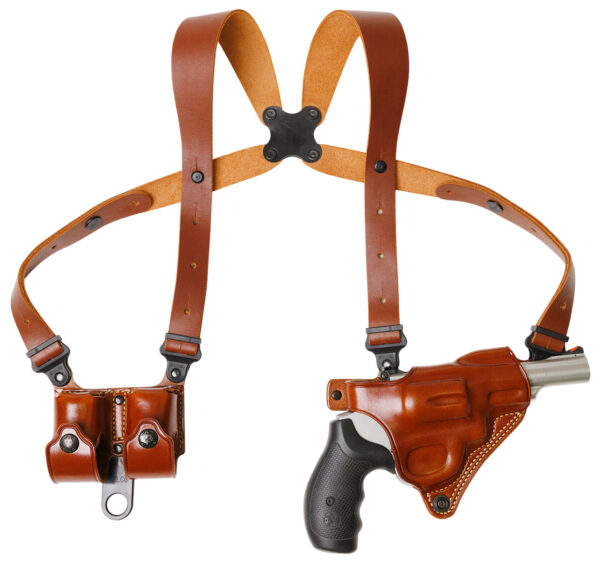 Galco MCII126 Miami Classic II Shoulder System Shoulder Size Fits Chest Up To 56"/S&W N Frame M29/629 Tan Steerhide Right Hand — view 1