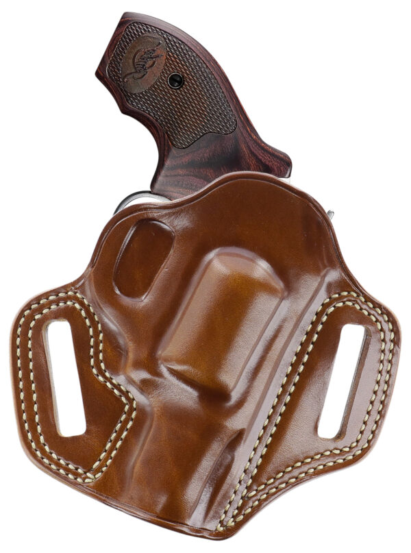 Galco CM312 Combat Master  OWB Tan Leather Belt Slide Fits Kimber K6S Right Hand — view 1