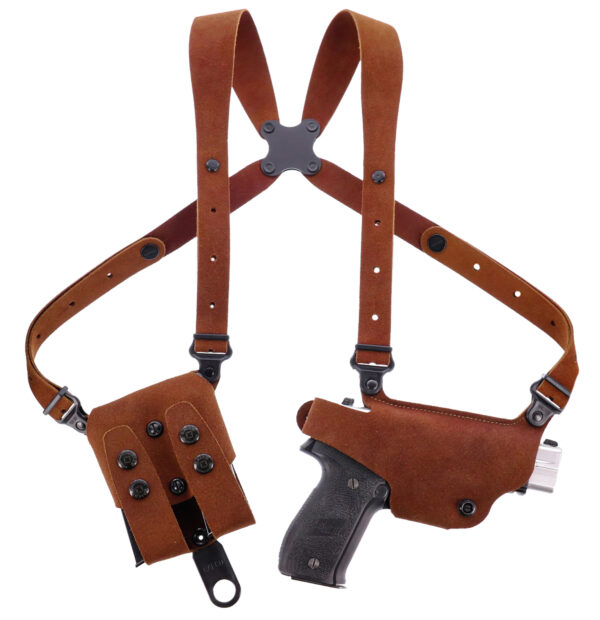 Galco CL2204 Classic Lite 2.0 Shoulder System Shoulder Size Fits Chest Up To 56" Natural Leather Shoulder Fits Walther PPK Fits Walther PPK/S Right Hand — view 1
